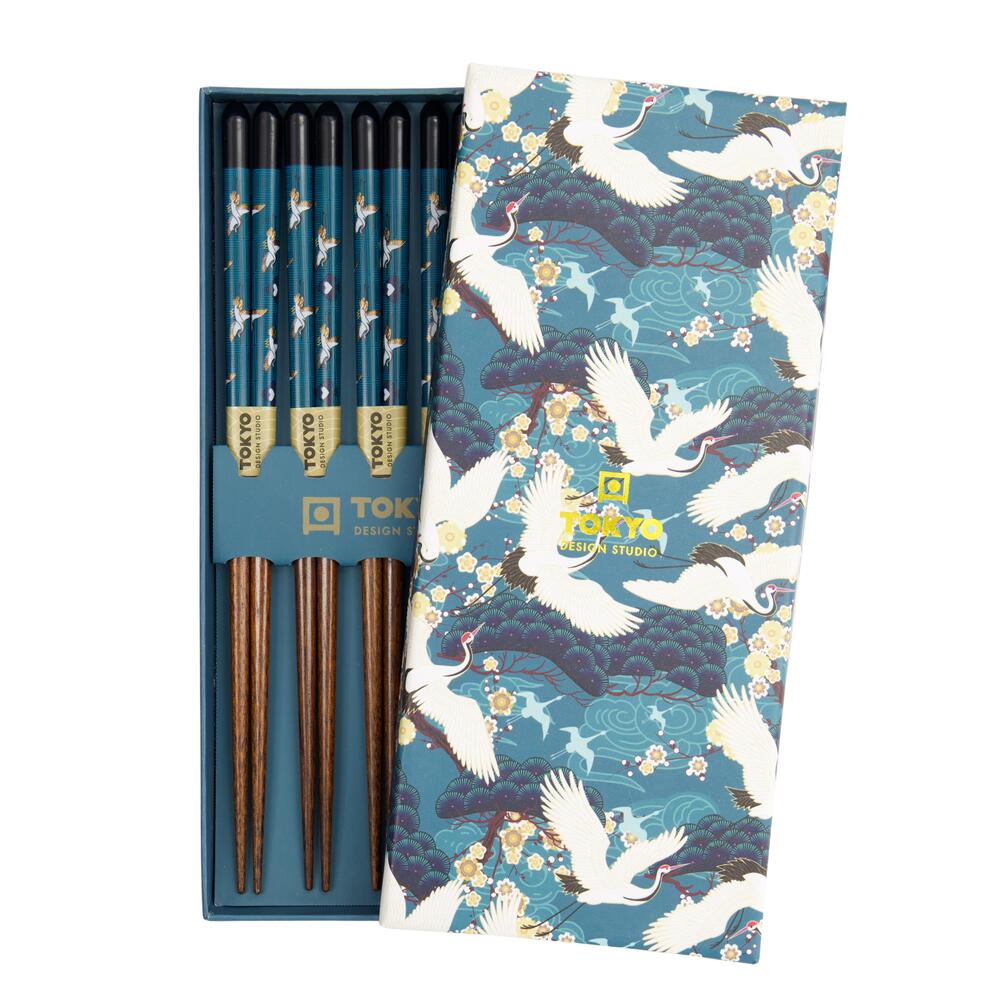 Spisepinde gavesæt, Crane - 5 par